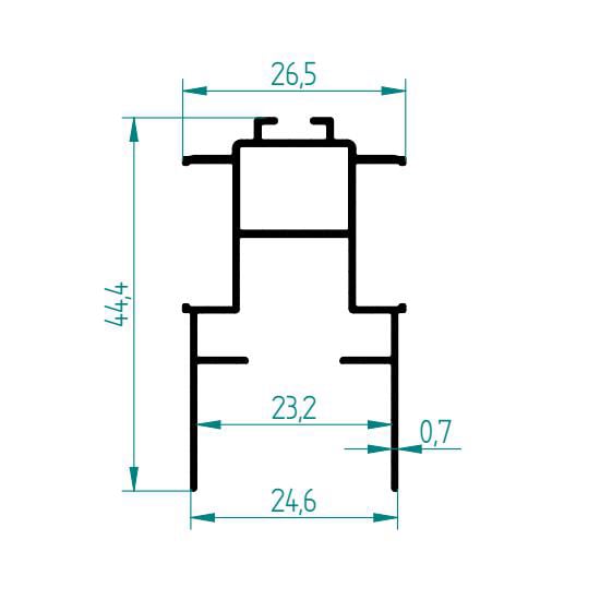 112 28 MM PLİSE KANAT PROFİLİ