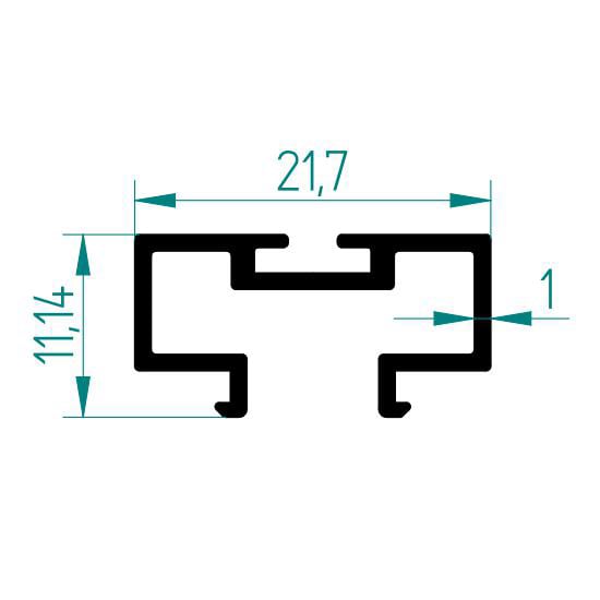 1122 - 28 MM PLİSE MIKNATIS KANALI