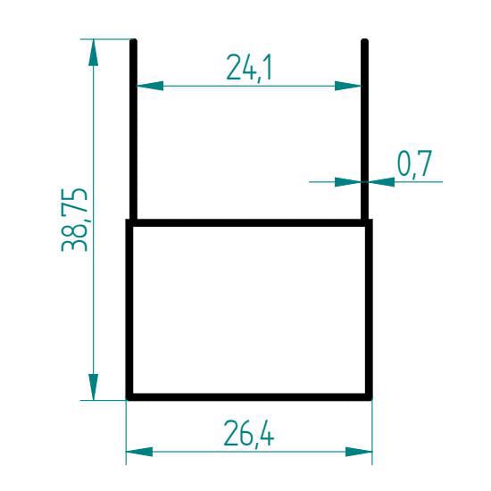115 M2 28 MM PLİSE KASA PROFİLİ