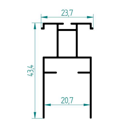 116 M2 28 MM PLİSE KANAT PROFİLİ