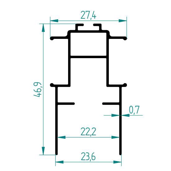 118 M3 28 MM PLİSE KANAT PROFİLİ