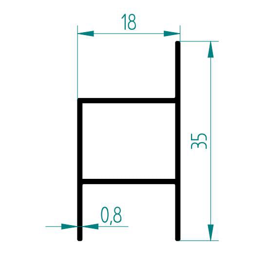 1254 M4 18 MM İÇTEN TAKMA KASA