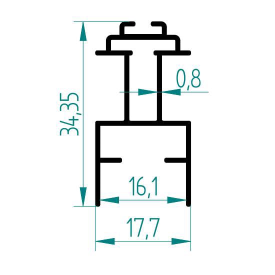 126 M2 18 MM PLİSE KANAT PROFİLİ