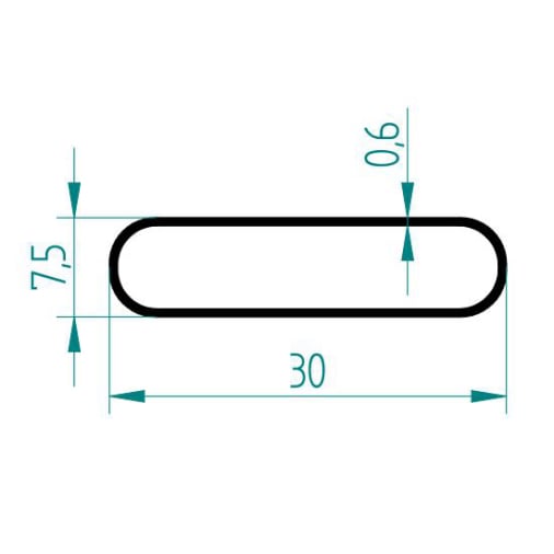 1721 - 30X7.5X0.6 YASSI BORU