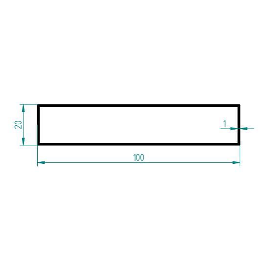 2005 - 20 X 100 X 1 KUTU PROFİLİ