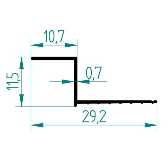 2511 Z PROFİLİ KK 10 mm