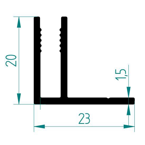 2529 KOMPOZİT PANEL F PROFİLİ