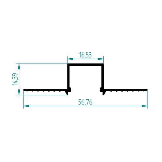 2534 - ÇİFT KANAT U 15 MM