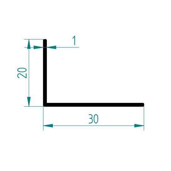 2536 - 30 X 20 X 1 KÖŞEBENT