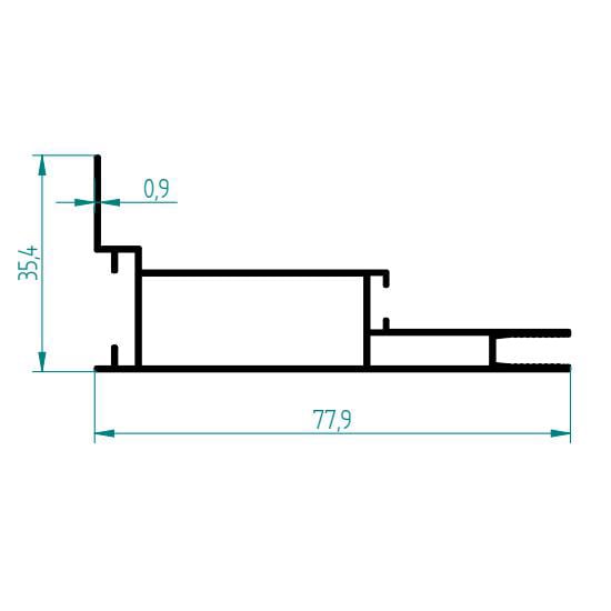2540 35 X 78 TABELA KASA PROFİLİ