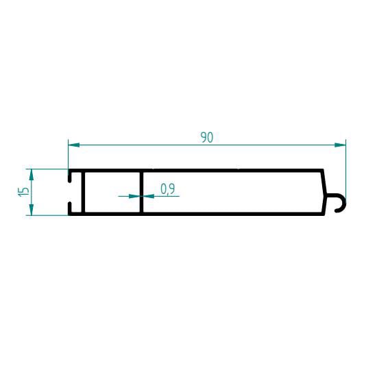 3028 - PANJUR ALT PARÇA 90 X 15