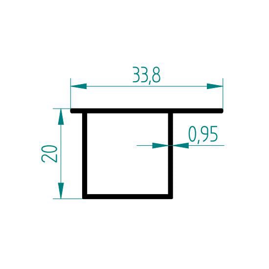 3606 - DENO ÇİT ÜST KAPAK PROFİLİ